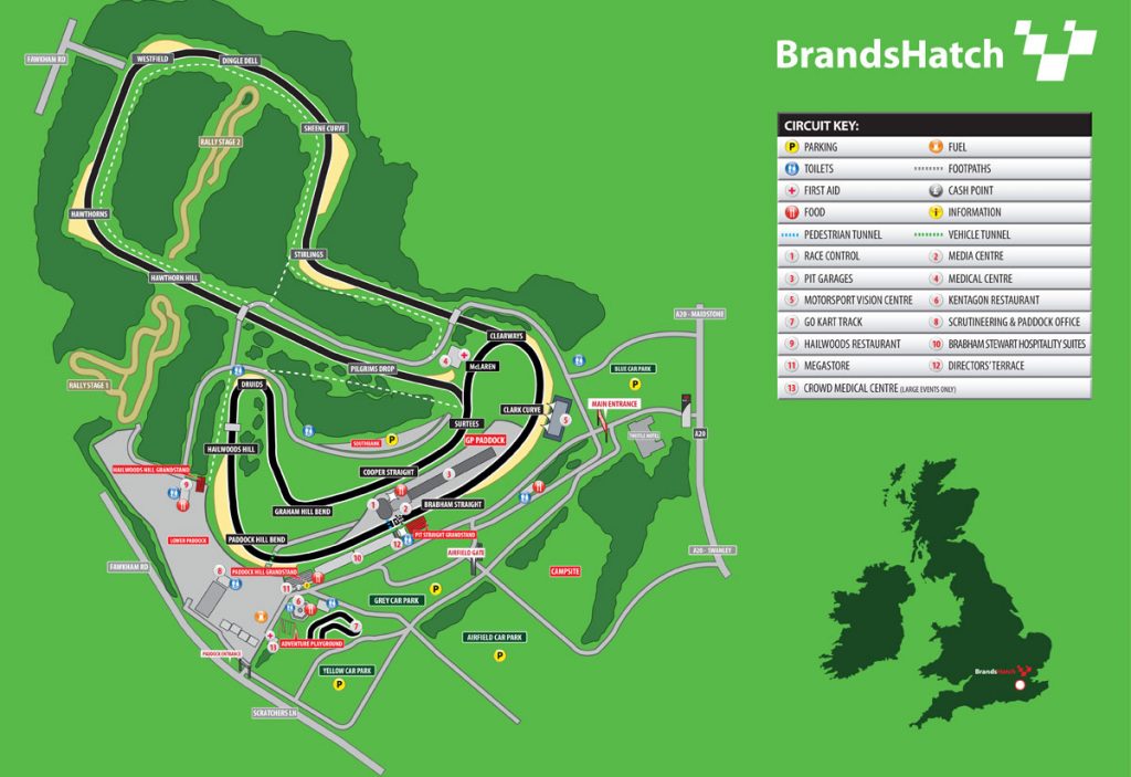 Brands Hatch Map